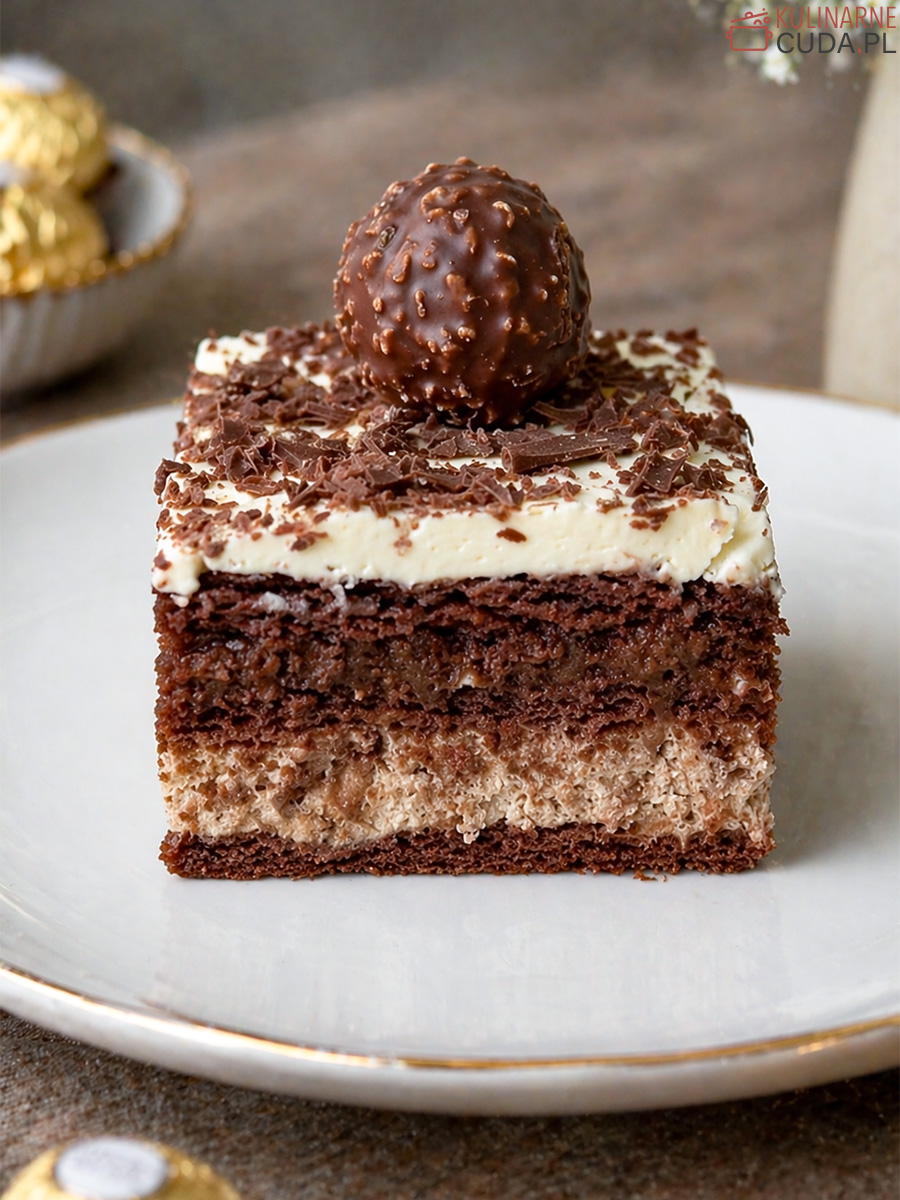 Ciasto Ferrero Rocher bez pieczenia przepis
