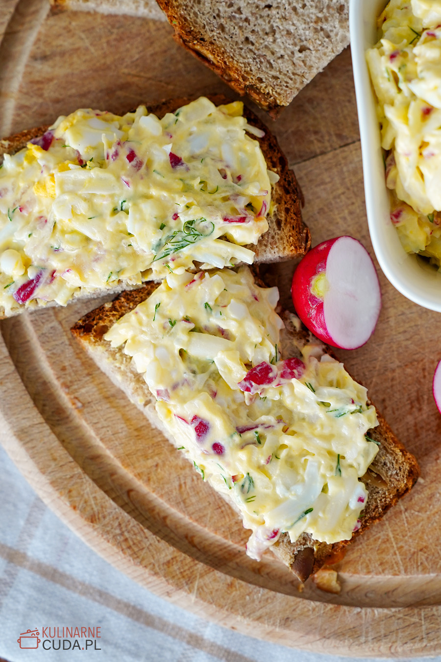 pasta kanapkowa z jajkiem