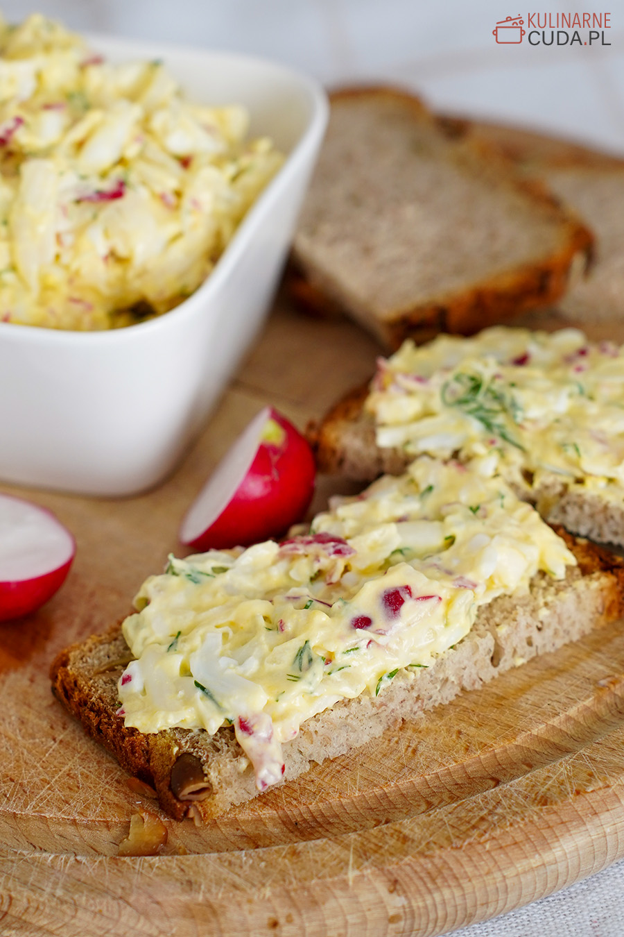 pasta kanapkowa z rzodkiewką